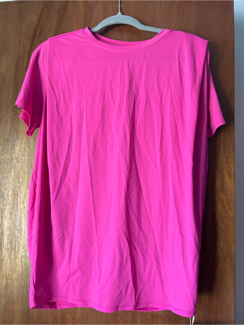 HALARA Hot Pink Short Sleeve Crewneck Tee
